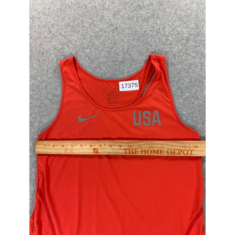 Nike Dri Fit USA Running Training Tank Top (Women's Small) Red - Picture 5 of 11